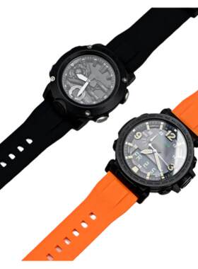 适配卡西欧登山protrek GA2000表带运动硅胶PRW-6600/PRG600/650Y