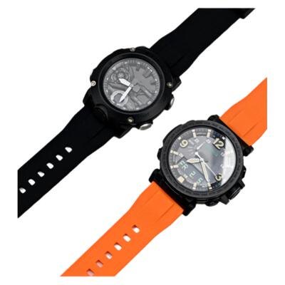 适配卡西欧登山protrek GA2000表带运动硅胶PRW-6600/PRG600/650Y