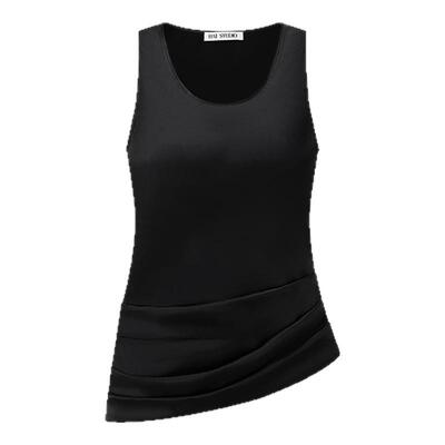 25春夏新品女醋酸肌理感立裁背心