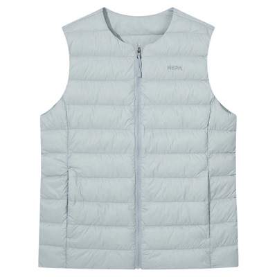 NEPA女士羽绒马甲圆领保暖马甲