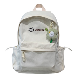 胡子鸡仔日系ins休闲书包女高中生大学生可爱双肩包轻便简约背包