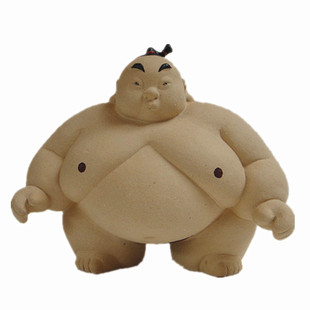 五小福相扑手胖子家居客厅酒柜摆设装饰品日式寿司店陶瓷公仔摆件