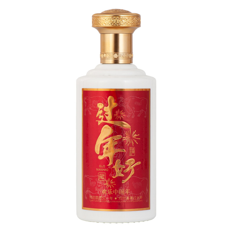 冀峰过年好乳白酒瓶酒坛