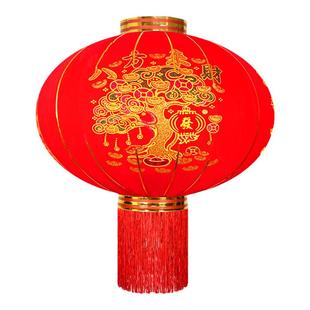 大红灯笼2026新款春节过年植绒结婚大门口阳台一对挂饰中国风吊灯