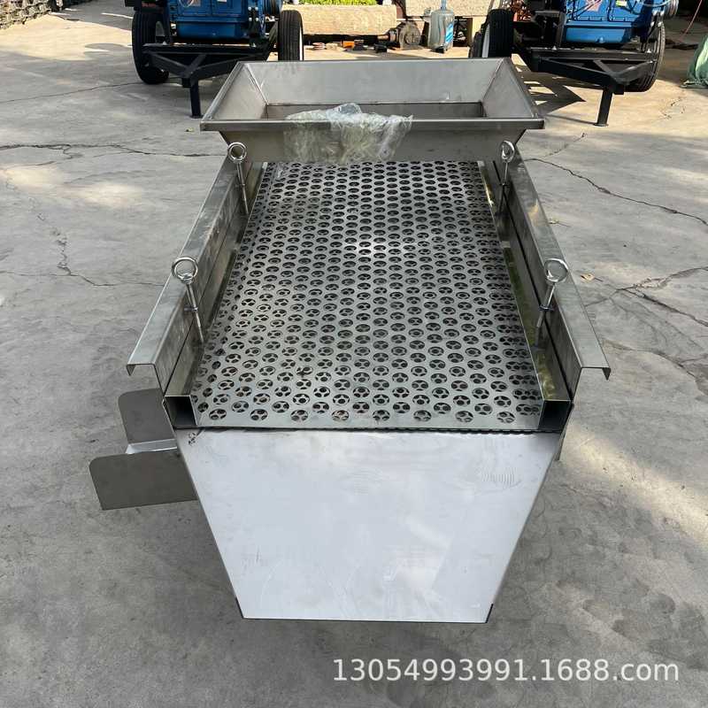 不锈钢直线筛选机五谷豆类大型震动筛分机物料分层筛选直线振动筛