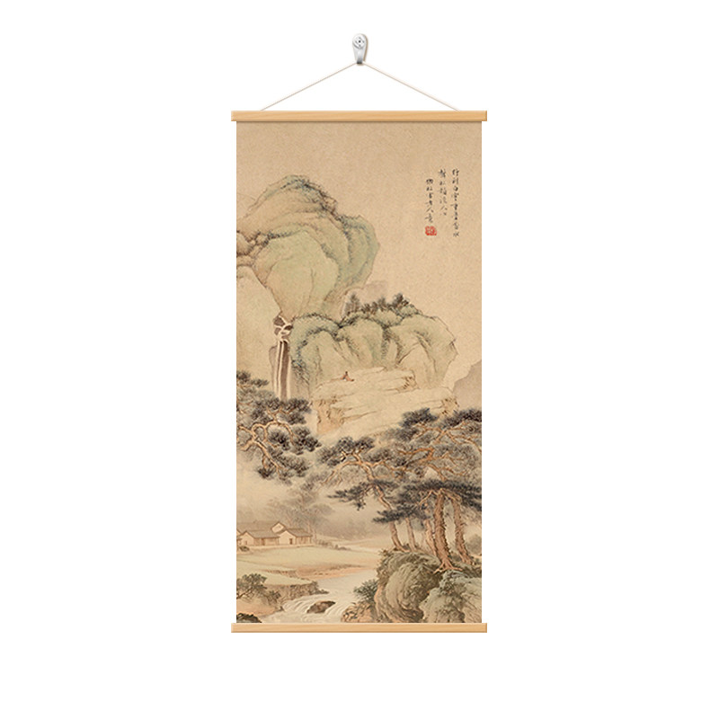 中式山水画客厅书房简约装饰画