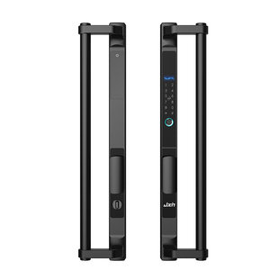 断桥铝指纹锁户外防水肯德基门重型推拉门智能密码锁庭院平移门锁