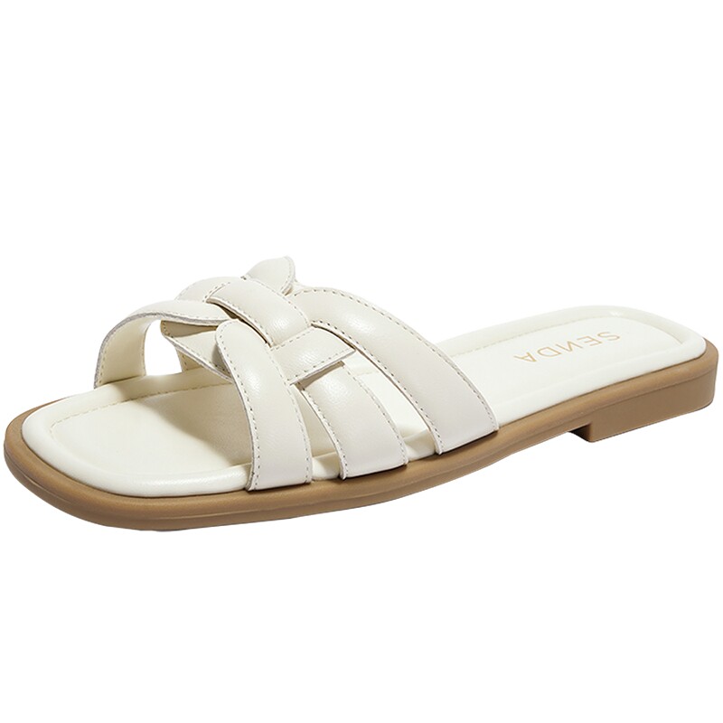 森达凉拖鞋女款外穿夏季居家平底休闲凉鞋ZBB64BT5