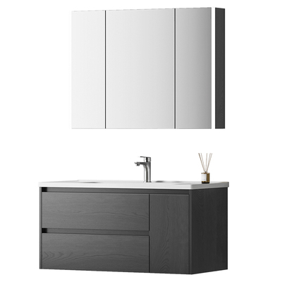 浴室柜组合实木双抽开门洗脸台盆