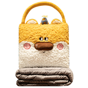 抱枕被子两用加厚办公室午睡枕头毯子二合一汽车折叠午休沙发靠枕