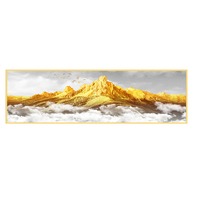 新款主卧床头画背靠金山自粘贴画