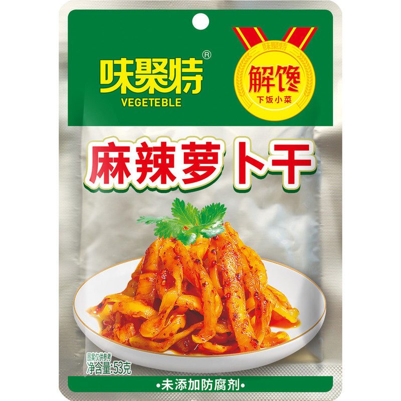 味聚特麻辣萝卜干53g香脆便携