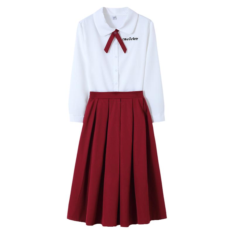 学生连衣裙子少女大合唱演讲钢琴演奏比赛服主持成人礼服两件套装