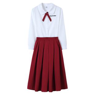 学生连衣裙子少女大合唱演讲钢琴演奏比赛服主持成人礼服两件套装