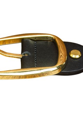 知为力实心铜扣皮带针扣40mm