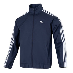 26春季新款adidas阿迪达斯三叶草三条纹男运动梭织夹克外套KS8221