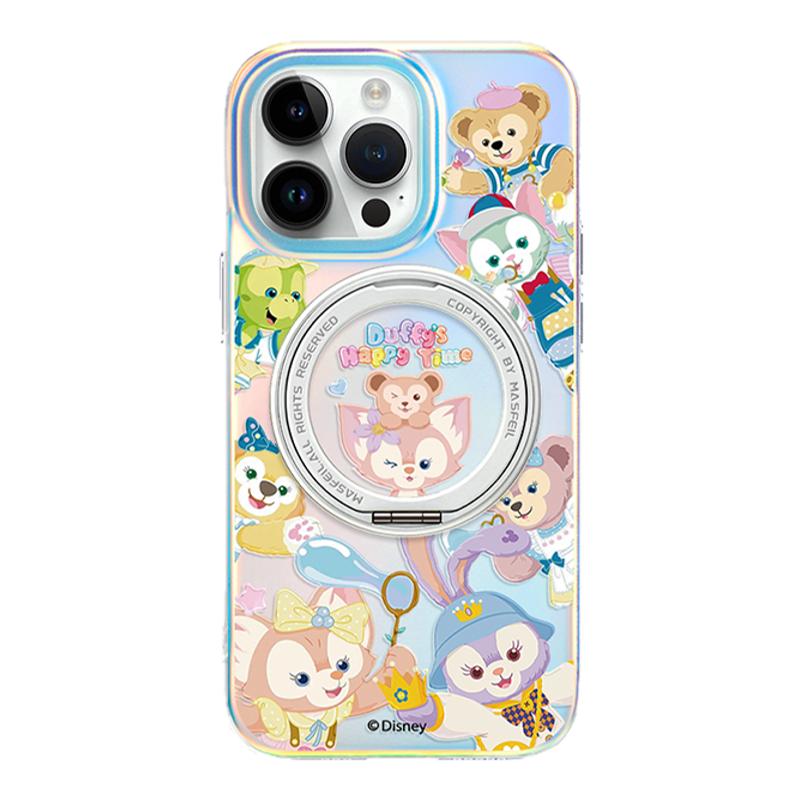 MASFEIL × 达菲泡泡适用苹果17Promax手机壳新款Lo5磁吸带支架iPhone16Pro保护套15高级感14支点迪士尼13pm