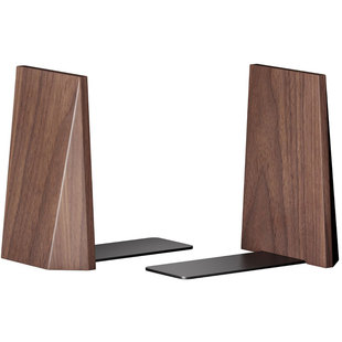 黑胡桃木桌上书立架创意木质防倒书本收纳神器桌面书挡书靠撑书架