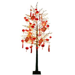 2026马年树灯春节新年装饰场景布置美陈氛围彩灯年会堆头橱窗摆件