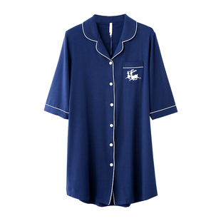 2026新款睡裙女士性感睡衣夏季夏天薄款莫代尔七分半袖大码连衣裙