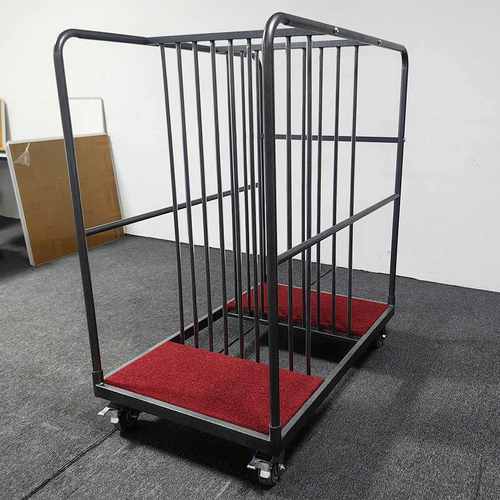 厂家各种尺寸酒店宴会玻璃转盘手推车 饭店金属宴会餐台推车