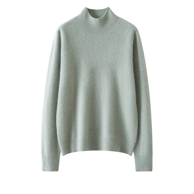 2025新款山羊绒衫女半高领加厚