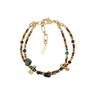 LAZY CIRCLES海螺耳语手链女双层叠戴轻奢原创高级感日常百搭首饰