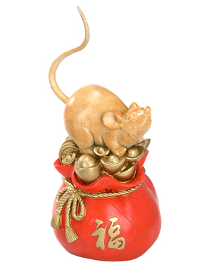 北将黄铜摆件中式客厅礼盒装家居