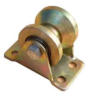 304050平移角铁轮/V型角钢凹槽轮/三角铁轨道轮/重型下移滑轮