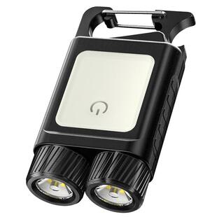 奥克斯钥匙扣灯手电筒强光充电超亮户外小便携多功能工作迷你led