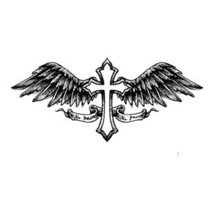 再变 十字翼草本保持久果汁防水持久纹身贴男女内马尔同款男防汗