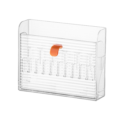 壁挂化妆刷收纳盒双排翻盖