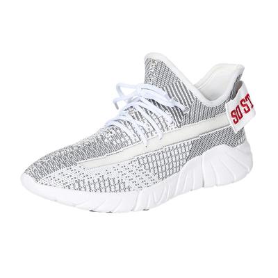 camel秋季飞织时尚休闲风男鞋