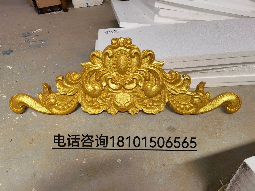 欧式 别墅外墙门头三角花装饰 eps泡沫花板 轻钢别墅山花造型浮雕