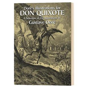 堂吉诃德插图集 英文原版 Dore's Illustrations for Don Quixote 古斯塔夫多雷 The Doré Bible作者 Gustave Dore 进口英语书籍