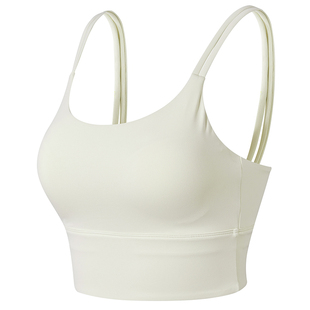 健身女孩一体杯运动内衣细带防震聚拢跑步外穿瑜伽背心普拉提文胸