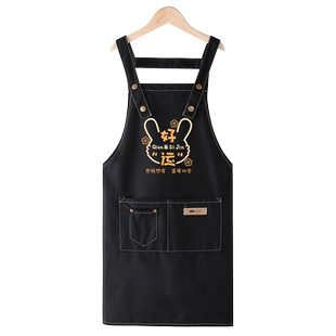 围裙厨房家用纯棉帆布女2025新款爆款做饭网红同款餐饮专用工作服