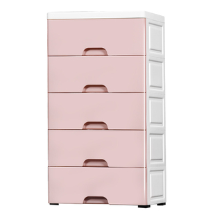 45宽抽屉式收纳柜卧室床头储物柜多层宝宝衣服整理卫生间塑料柜子