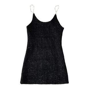 小香风吊带连衣裙2026春秋新款性感法式小众设计显瘦a字气质套装