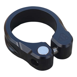 CHIBITE坐管夹加宽钛合金锁死CNC刀纹亮面34.9土坡车架36.4山地