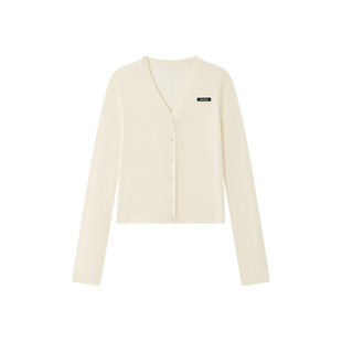 KeepSolo「渡春小衫」V领织标羊毛针织开衫26SS015