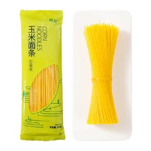 怡力0脂玉米面条粗粮代餐东北黄面条纯玉米碴条玉米挂面