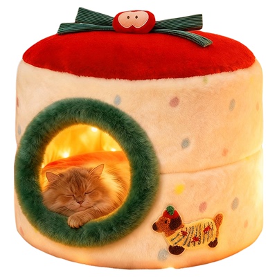 网红罐头猫窝可折叠两用窝