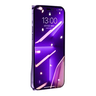 Newyu适用苹果14钢化膜iPhone14ProMax贴膜15Pro新款全屏覆盖Plus防摔pm防指纹por高清11防窥十四13抗蓝光12