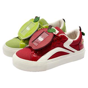 鮀品鸳鸯苹果鞋女款痛鞋情侣鞋子2026秋冬季新款增高厚底休闲板鞋