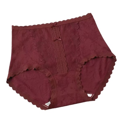 高腰大版女士内裤磨毛蚕丝档8067