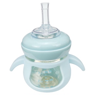 婴儿宽口径PPSU小容量奶瓶可爱宝宝喝水学饮嘴扁鸭嘴耐高温120ml