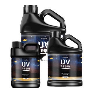 UV滴胶高透明速干胶手工diy流麻制作材料耐黄紫外线固化树脂硬胶