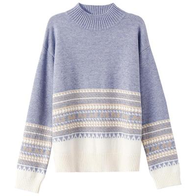 OSA半高领软糯套头针织衫