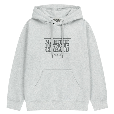 MARITHE经典LOGO刺绣连帽卫衣